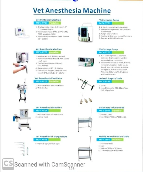 Vet Anesthesia Machine